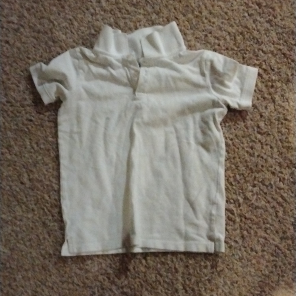 Boys white polo